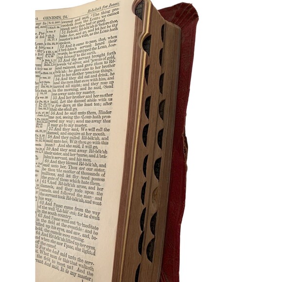 Vntg 1946 Holy Bible 500th Anniversary The Good Shepherd Edition Red Leinweber - Picture 13 of 16